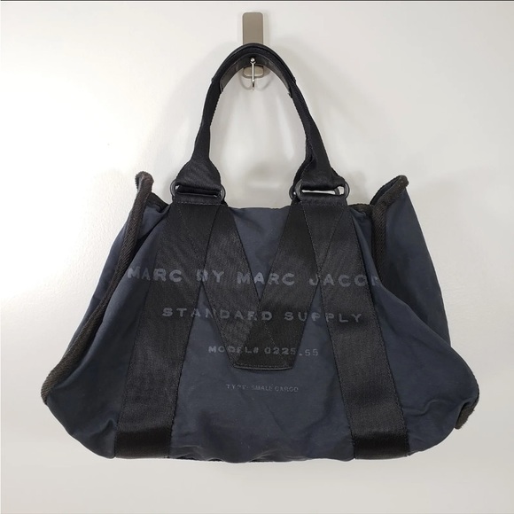 MARC JACOBS 🗽FINAL!Logo MJ tote carry along bag RARE!VGUC easygoin fun! CHIC AF - Picture 5 of 16